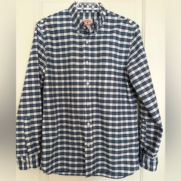 Brooks Brothers Other - BROOKS BROTHERS navy and white grid plaid checkered button down shirt size s